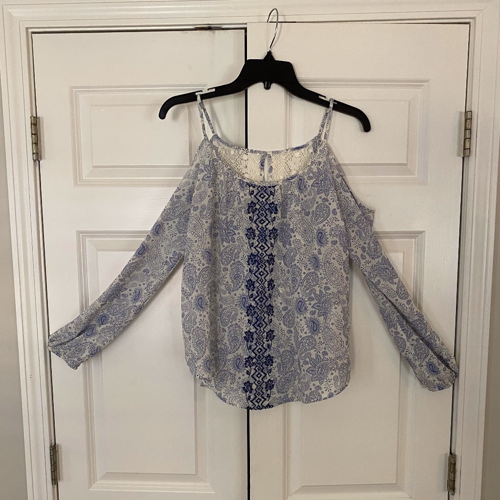 Jolt Boho Cold Shoulder Top